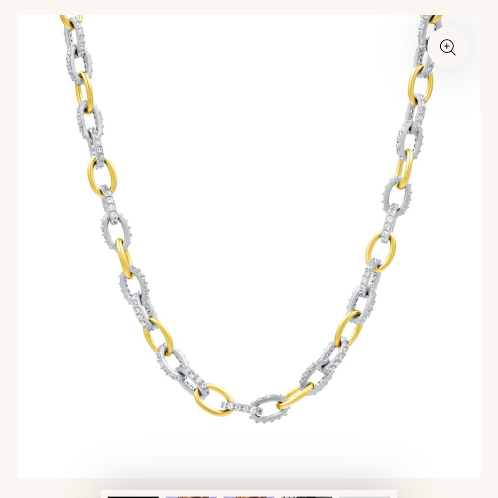 Gold and Silver Freida Rothman Chain Necklace